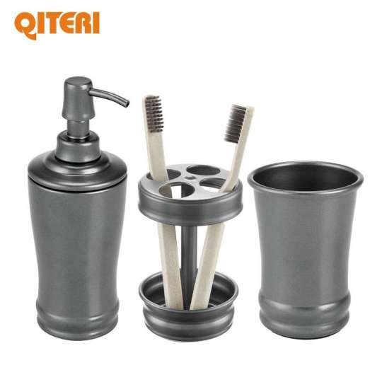 Pc Green Blue And Orange Oem Satin Brushed Stainless Steel Brush Nickel Natural Zinc Alloy Wall Mounted Bathroom Accessory Set